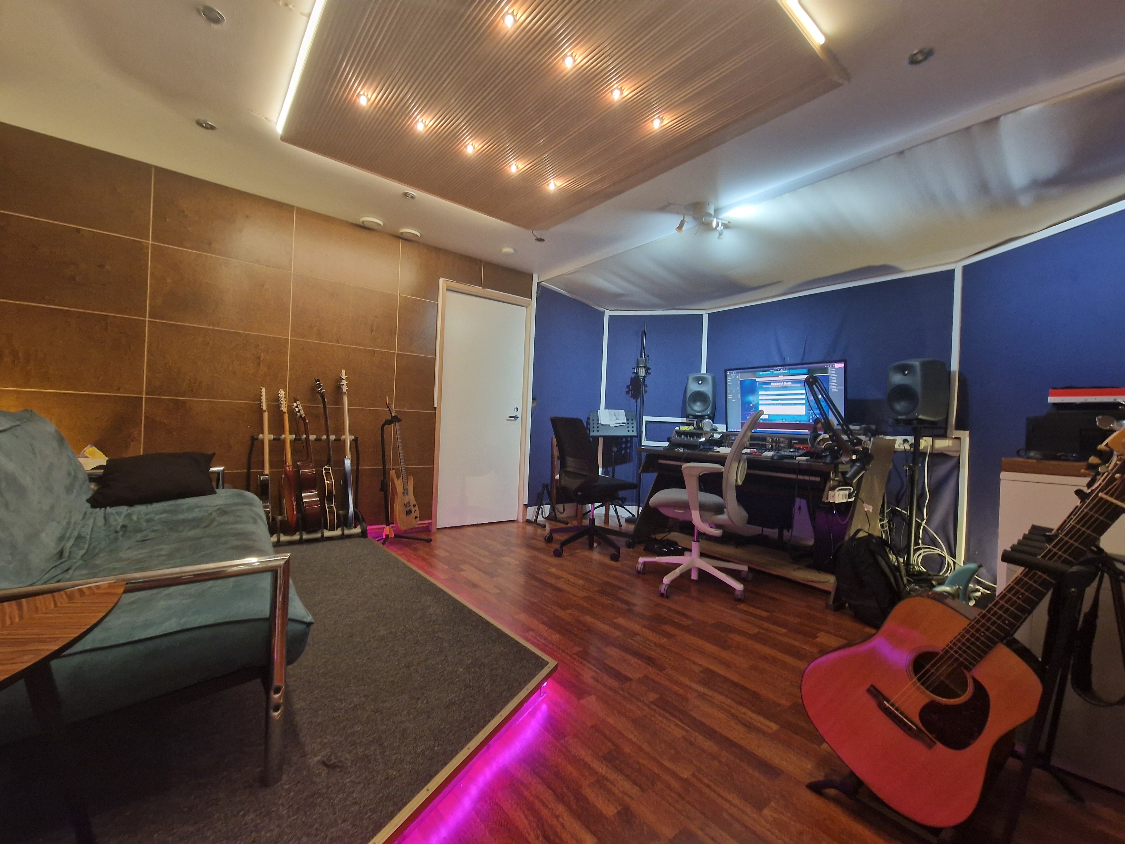 Studio A control room at Lindfors Productions